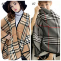 Neuer Stil 2017 Winter Damen fallen Computer Decke Schal gestrickte Streifen Frauen Winter Poncho